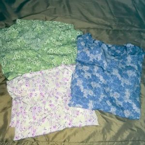 ❇️4/$20 🩺 “3” scrub tops